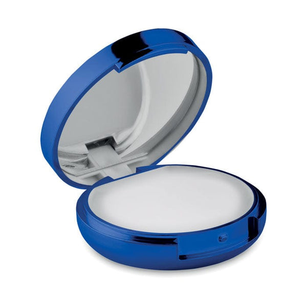 Specchietto con lucidalabbra blu - personalizzabile con logo