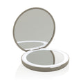 Specchietto LED ricaricabile Lumora in rPlastica RCS beige - personalizzabile con logo