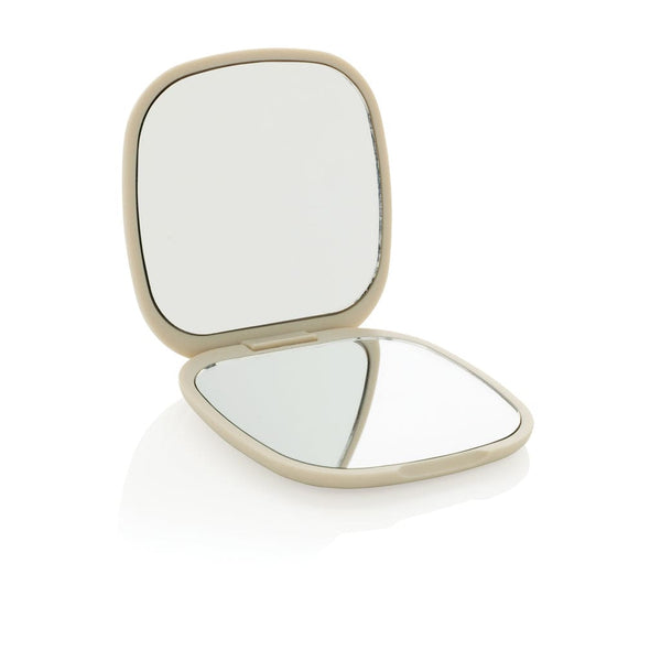 Specchietto Reflecta in rPlastica RCS beige - personalizzabile con logo