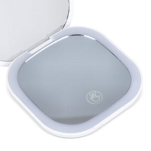 Specchio compatto a LED 350 mAh Bianco - personalizzabile con logo