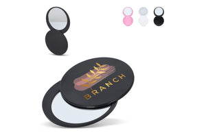 Specchio compatto scorrevole Poise - personalizzabile con logo