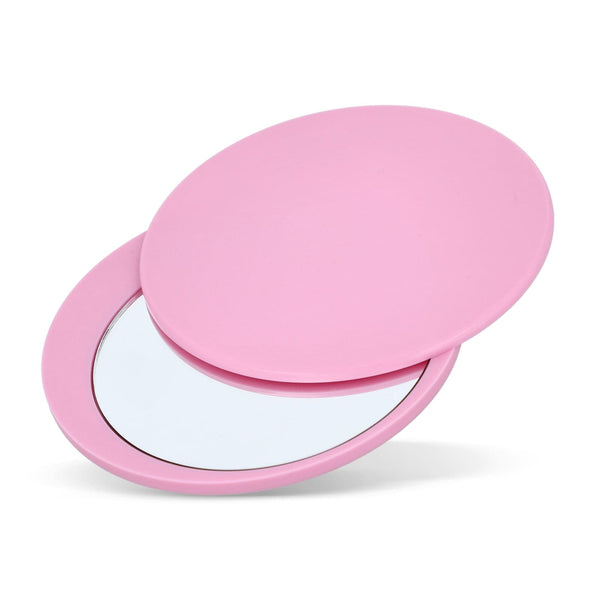 Specchio compatto scorrevole Poise Rosa - personalizzabile con logo