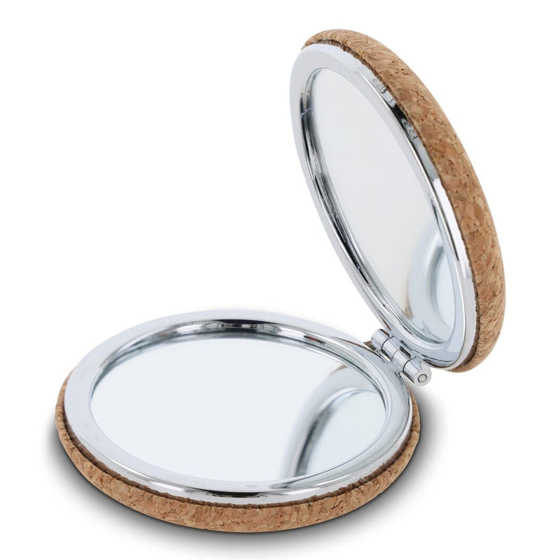 Specchio di sughero alluminio - personalizzabile con logo