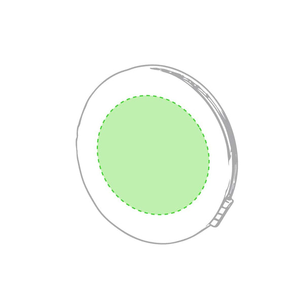 Specchio Plumiax bianco - personalizzabile con logo
