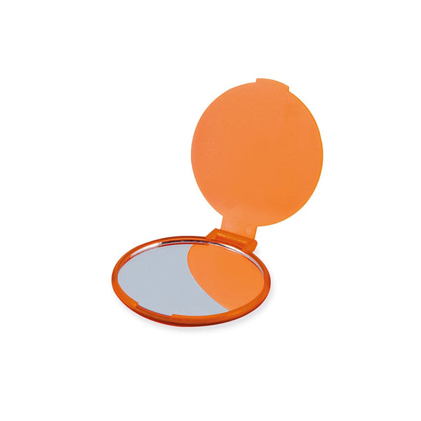 Specchio Thiny arancione - personalizzabile con logo