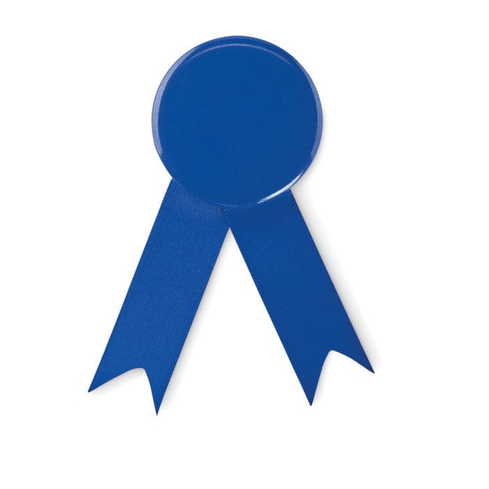 Spilla con coccarda Blu Royal - personalizzabile con logo