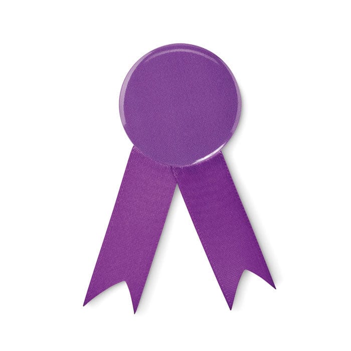 Spilla con coccarda Viola - personalizzabile con logo