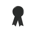 Spilla Laccio Solidario nero - personalizzabile con logo