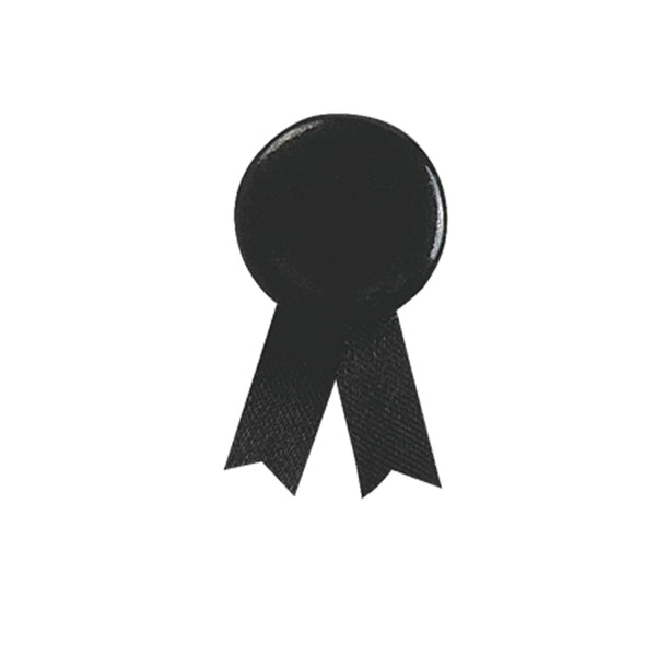 Spilla Laccio Solidario nero - personalizzabile con logo