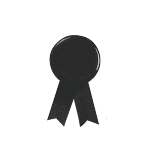 Spilla Laccio Solidario nero - personalizzabile con logo