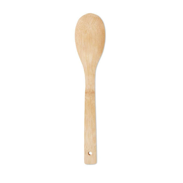 Spoon salad bamboo beige - personalizzabile con logo