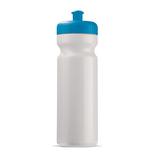 Sport bottle classic 750ml Bianco / blu - personalizzabile con logo