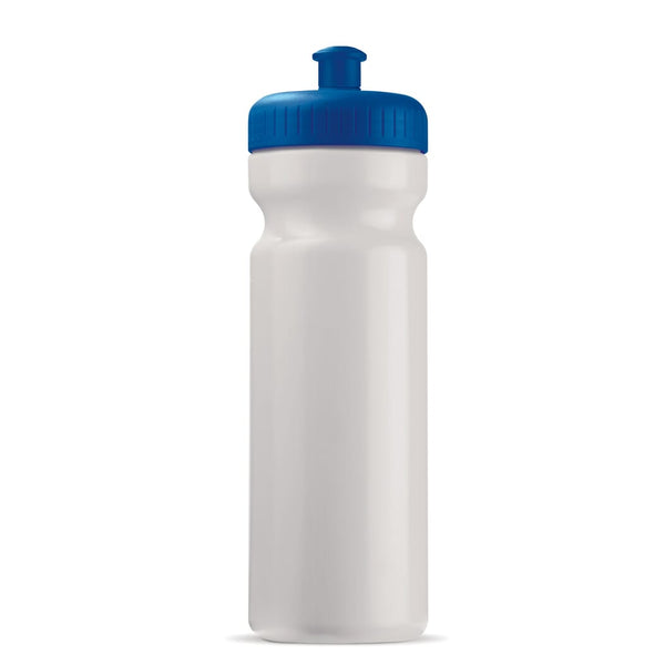 Sport bottle classic 750ml Bianco / blu navy - personalizzabile con logo
