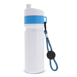 Sportbottle con bordo e cordino 750ml blu - personalizzabile con logo