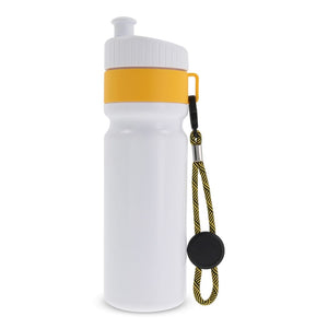 Sportbottle con bordo e cordino 750ml Giallo - personalizzabile con logo