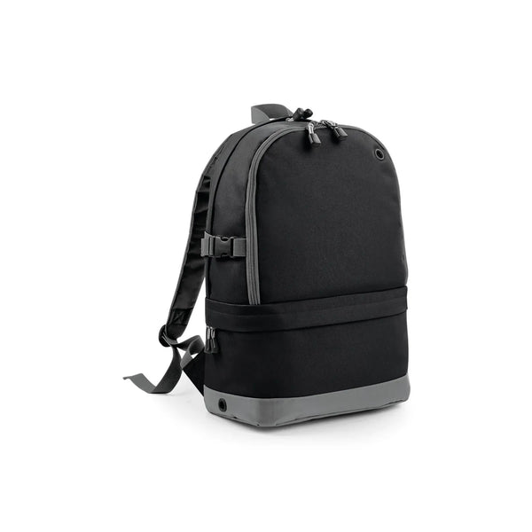 Sports Backpack nero - personalizzabile con logo