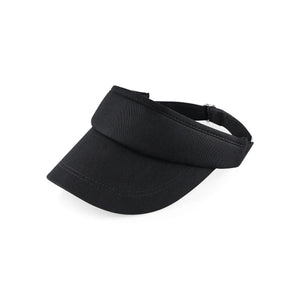 Sports Visor nero - personalizzabile con logo