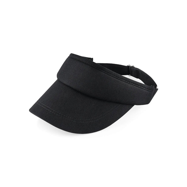 Sports Visor nero - personalizzabile con logo