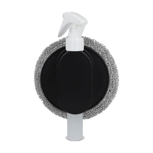 Spray e panno di pulizia 2 in 1 Nero - personalizzabile con logo