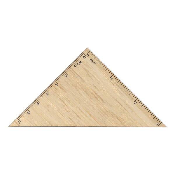 Squadra in bambu natural - personalizzabile con logo