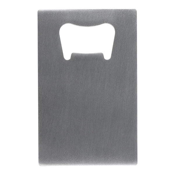 SS Apribottiglie per carte di credito color argento - personalizzabile con logo