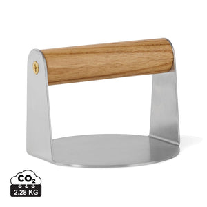 Stampo per hamburger VINGA Paso marrone - personalizzabile con logo