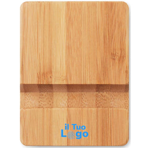 Stand in bamboo beige - personalizzabile con logo