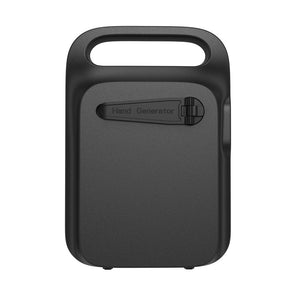 Stazione di ricarica 21000mAh Power Vault in rPlastica RCS nero - personalizzabile con logo