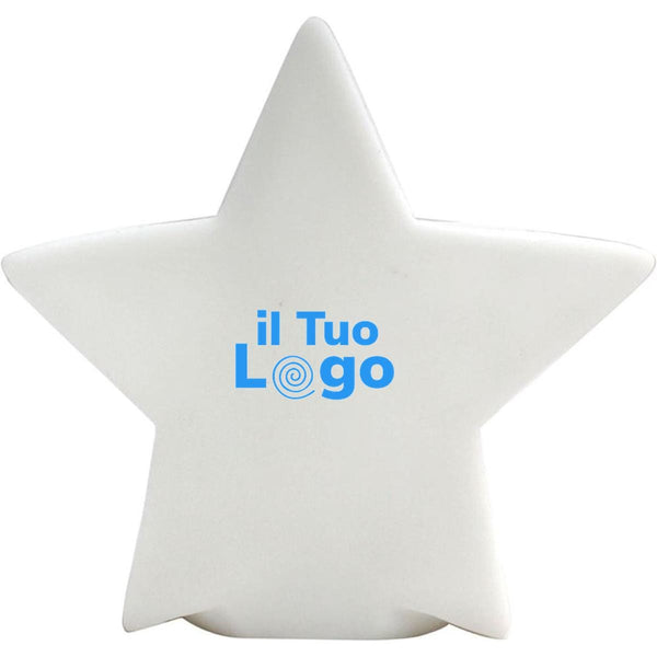 Stella con luce bianco - personalizzabile con logo