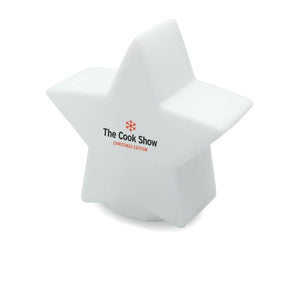 Stella con luce Bianco - personalizzabile con logo