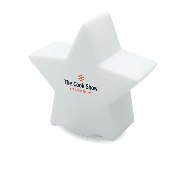 Stella con luce Bianco - personalizzabile con logo