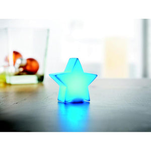 Stella con luce Bianco - personalizzabile con logo