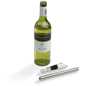Stick raffredda vino color argento - personalizzabile con logo