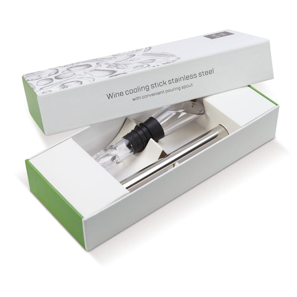 Stick raffredda vino color argento - personalizzabile con logo