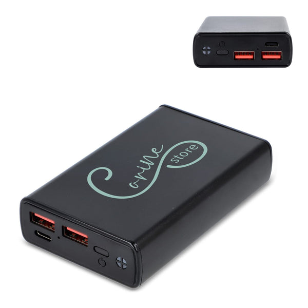 Stratos Powerbank Power Delivery 10000mAh Nero - personalizzabile con logo