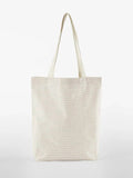 Striped Organic Cotton Tote rosso - personalizzabile con logo