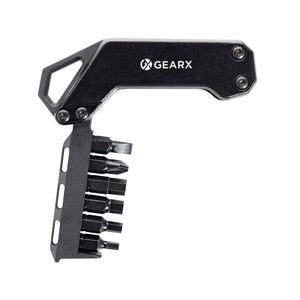 Strumento cacciavite Gear X nero - personalizzabile con logo