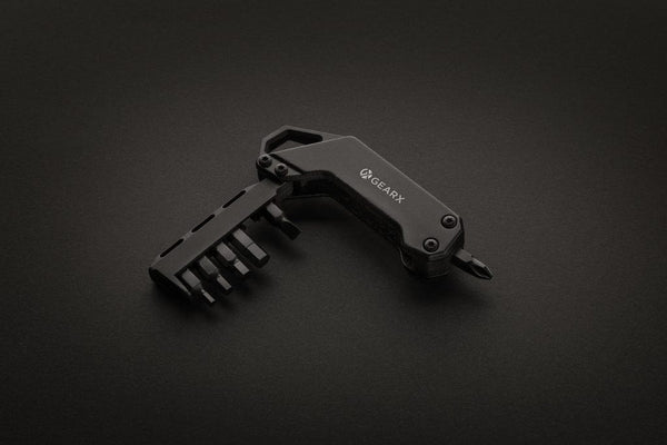 Strumento cacciavite Gear X nero - personalizzabile con logo