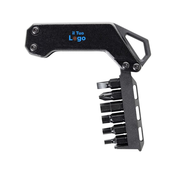 Strumento cacciavite Gear X nero - personalizzabile con logo