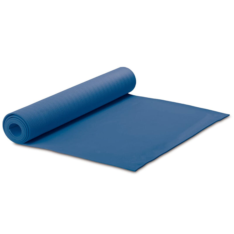 Stuoia Yoga-Fitness con custodia blu navy - personalizzabile con logo