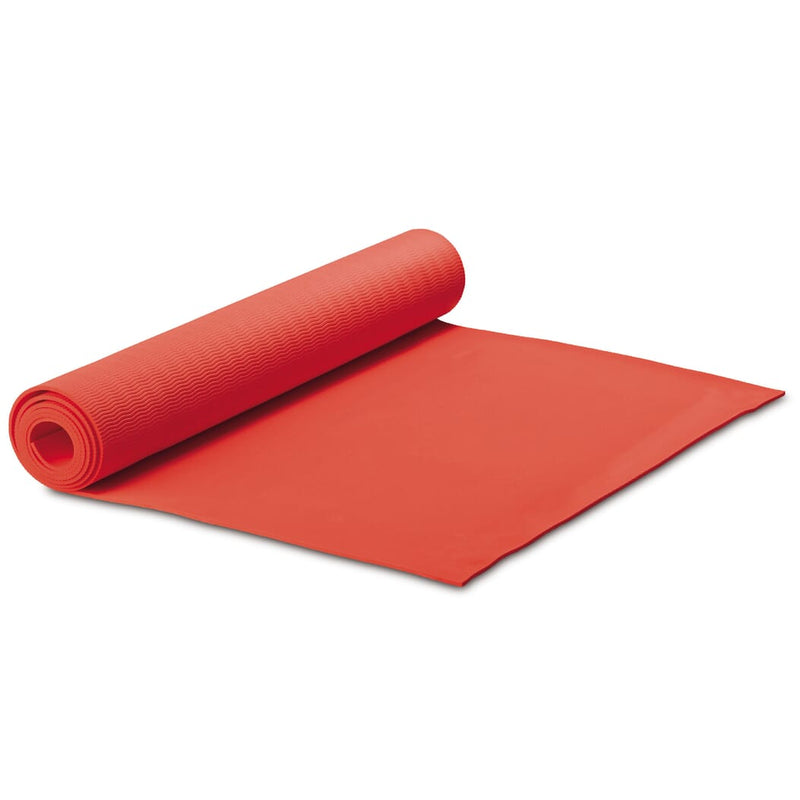 Stuoia Yoga-Fitness con custodia Rosso - personalizzabile con logo