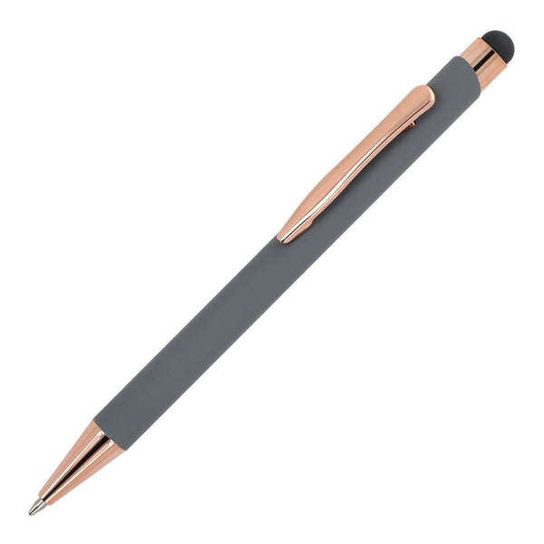 Stylo à bille Prague or rose R-ALL Grigio - personalizzabile con logo