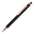 Stylo à bille Prague or rose R-ALL Nero - personalizzabile con logo