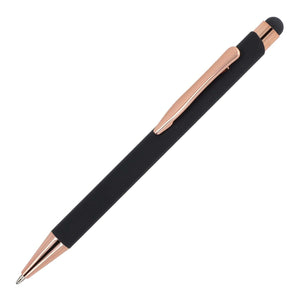 Stylo à bille Prague or rose R-ALL Nero - personalizzabile con logo