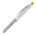 Stylus pen Shine Bianco/ verde calce - personalizzabile con logo
