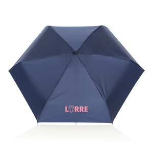 Super mini ombrello 19,5" pongee 190T in rPET  Aware™ - personalizzabile con logo