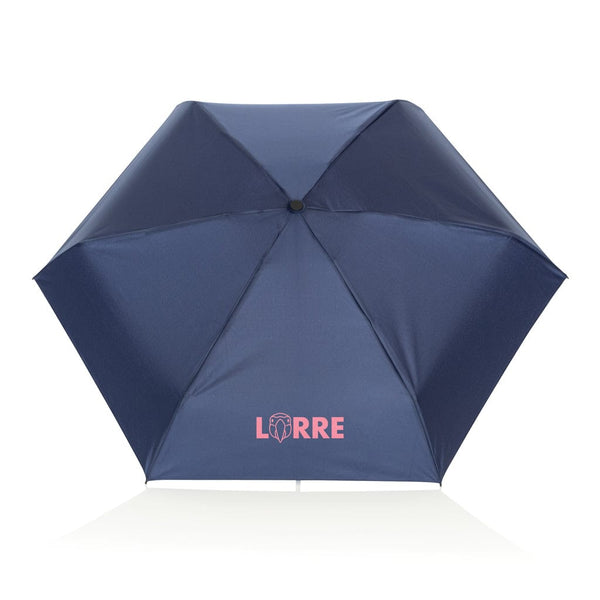 Super mini ombrello 19,5" pongee 190T in rPET  Aware™ - personalizzabile con logo