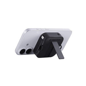 Supporto 100W con cavo retrattile Urban Vitamin San Jose nero - personalizzabile con logo