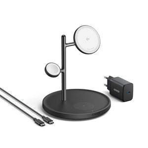 Supporto di ricarica wireless Anker MagGo nero - personalizzabile con logo