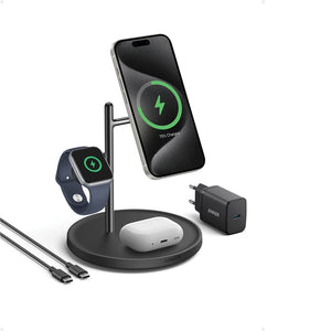 Supporto di ricarica wireless Anker MagGo nero - personalizzabile con logo